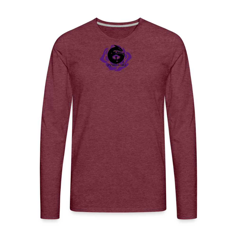 Basic Long Sleeve - heather burgundy