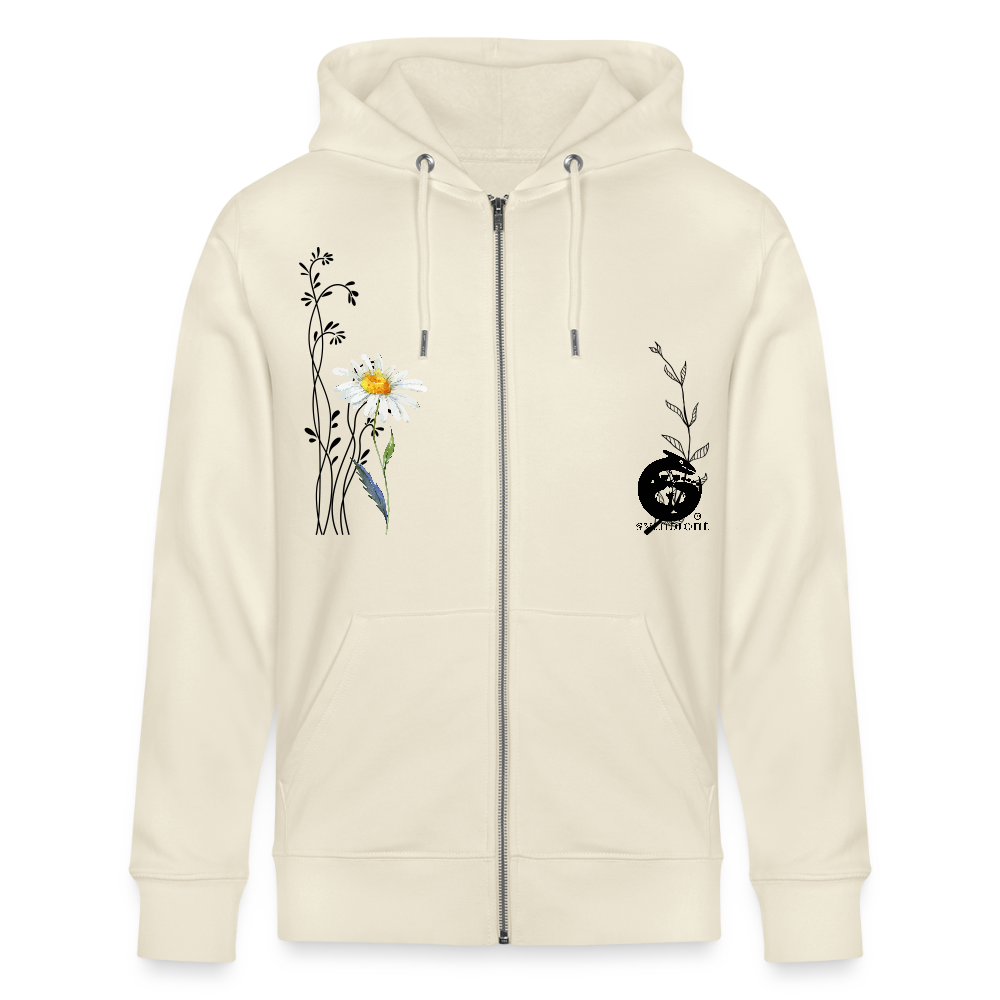 Daisy - Organic Zip Hoodie - natural raw