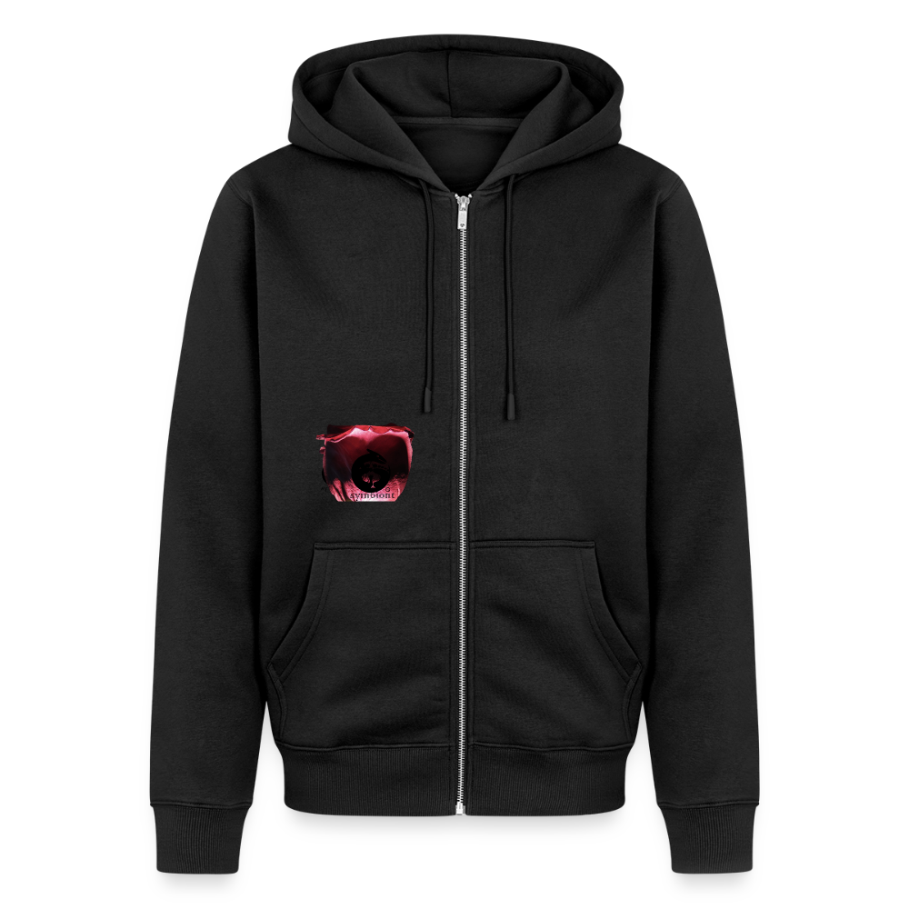 Smoke & Roses ::: Organic Zip Hoodie - black