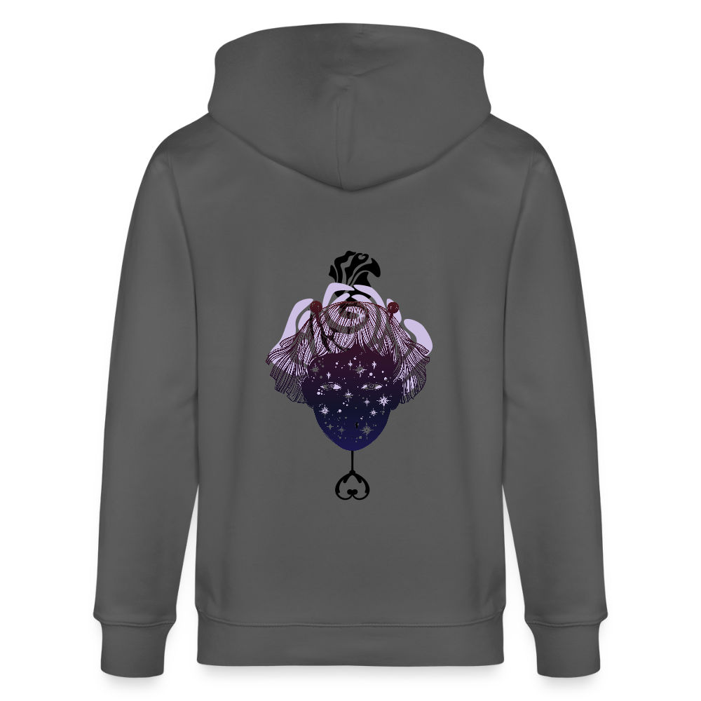 Universe within - Organic Zip Hoodie - anthracite