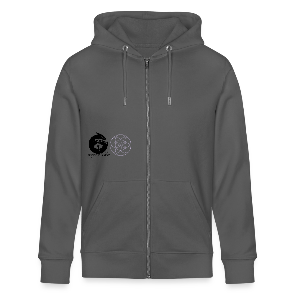 Universe within - Organic Zip Hoodie - anthracite