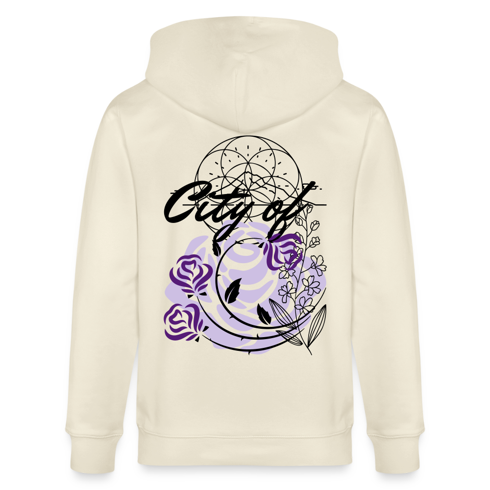 City of roses - Organic Zip Hoodie - natural raw