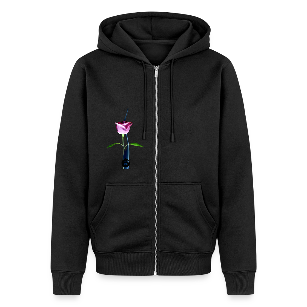 Smoke & Roses ::::: :: Organic Zip Hoodie - black