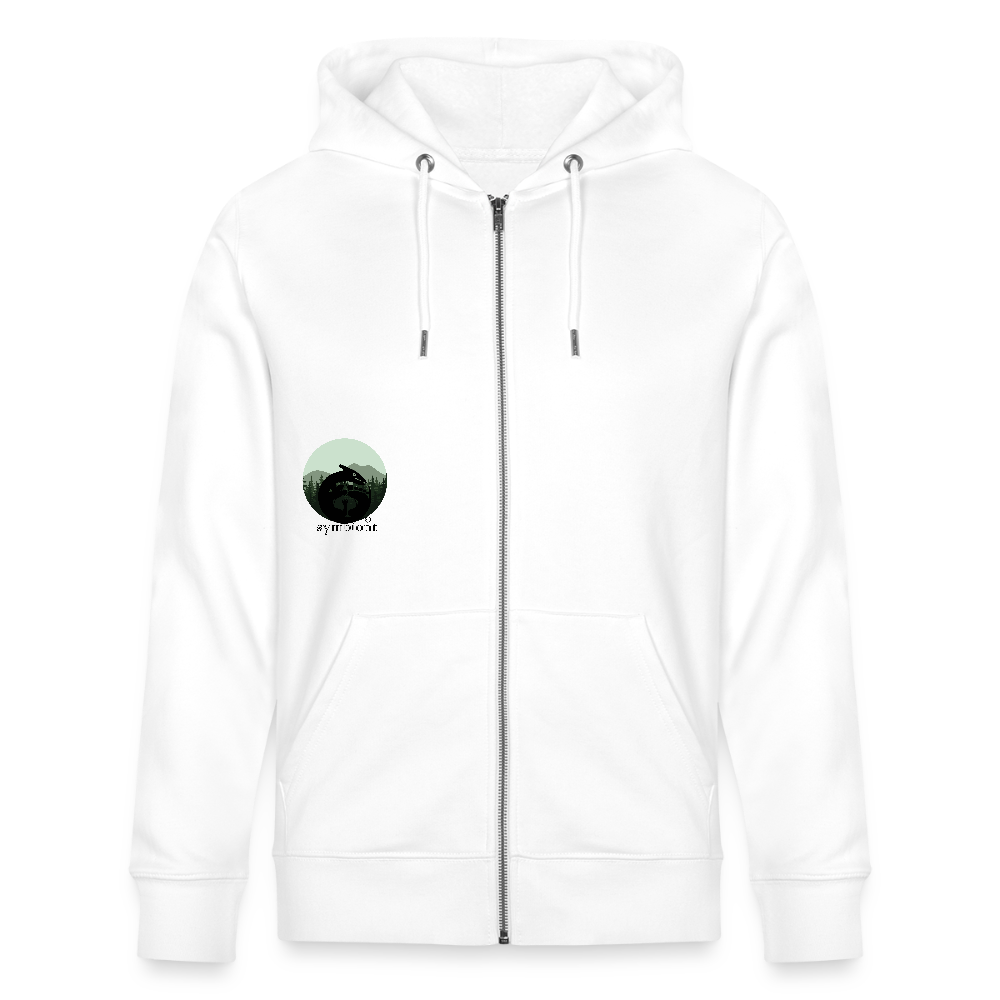 Evolve - Organic Zip Hoodie - white