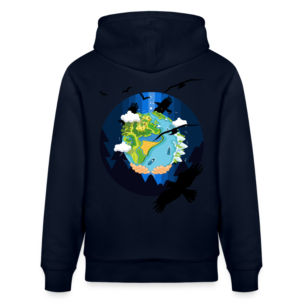 Earth Love - Organic Hoodie - french navy