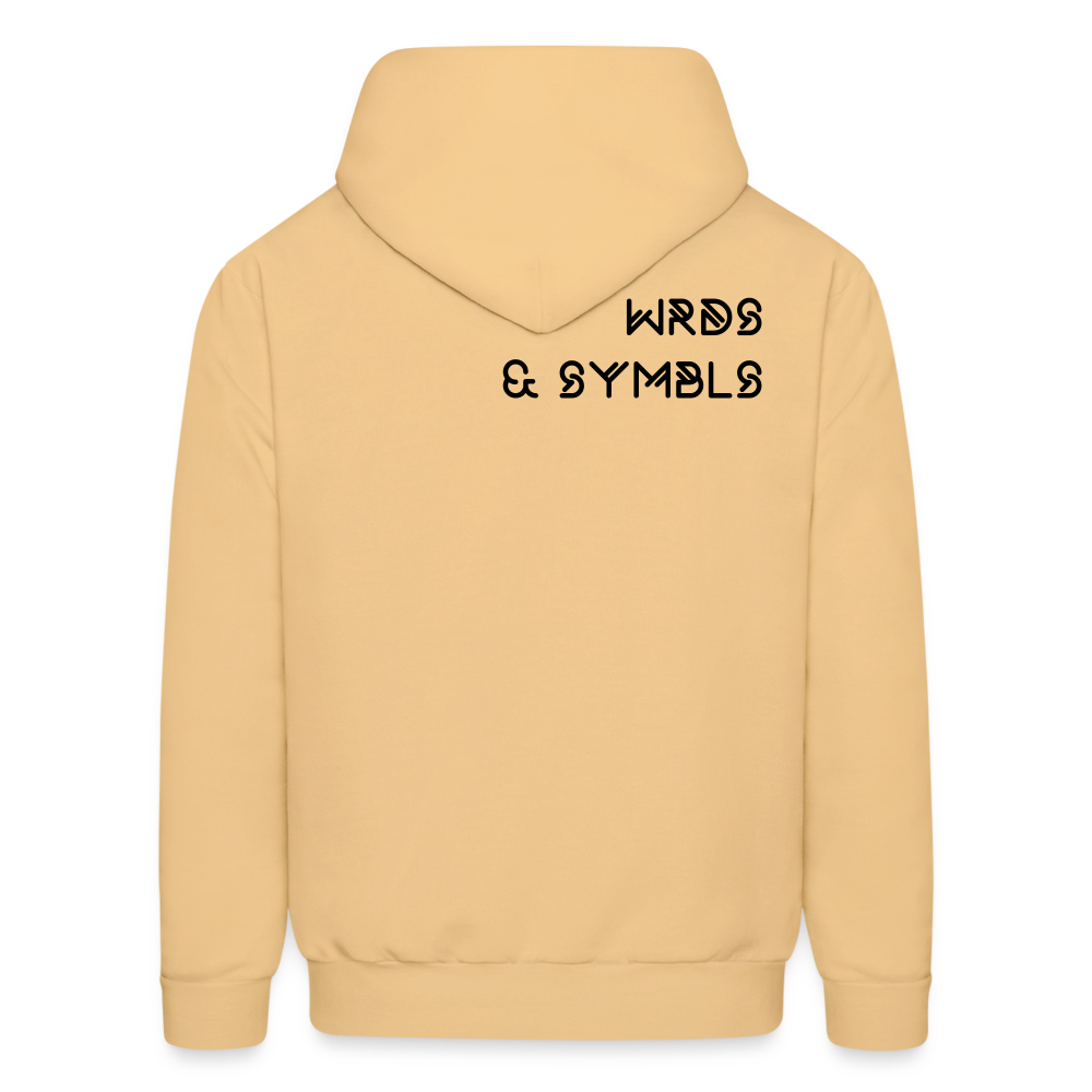 WRDS & SYMBLS Hoodie - light gold