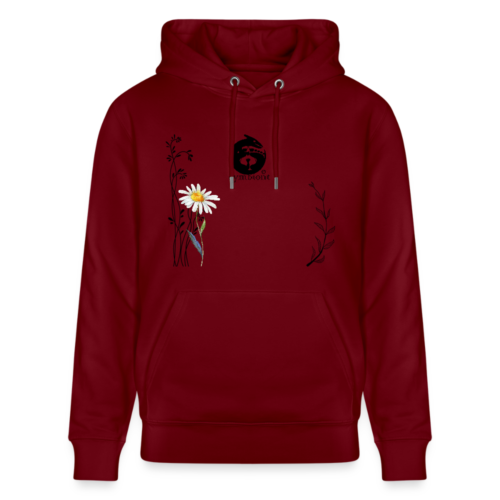 Daisy - Organic Hoodie - burgundy