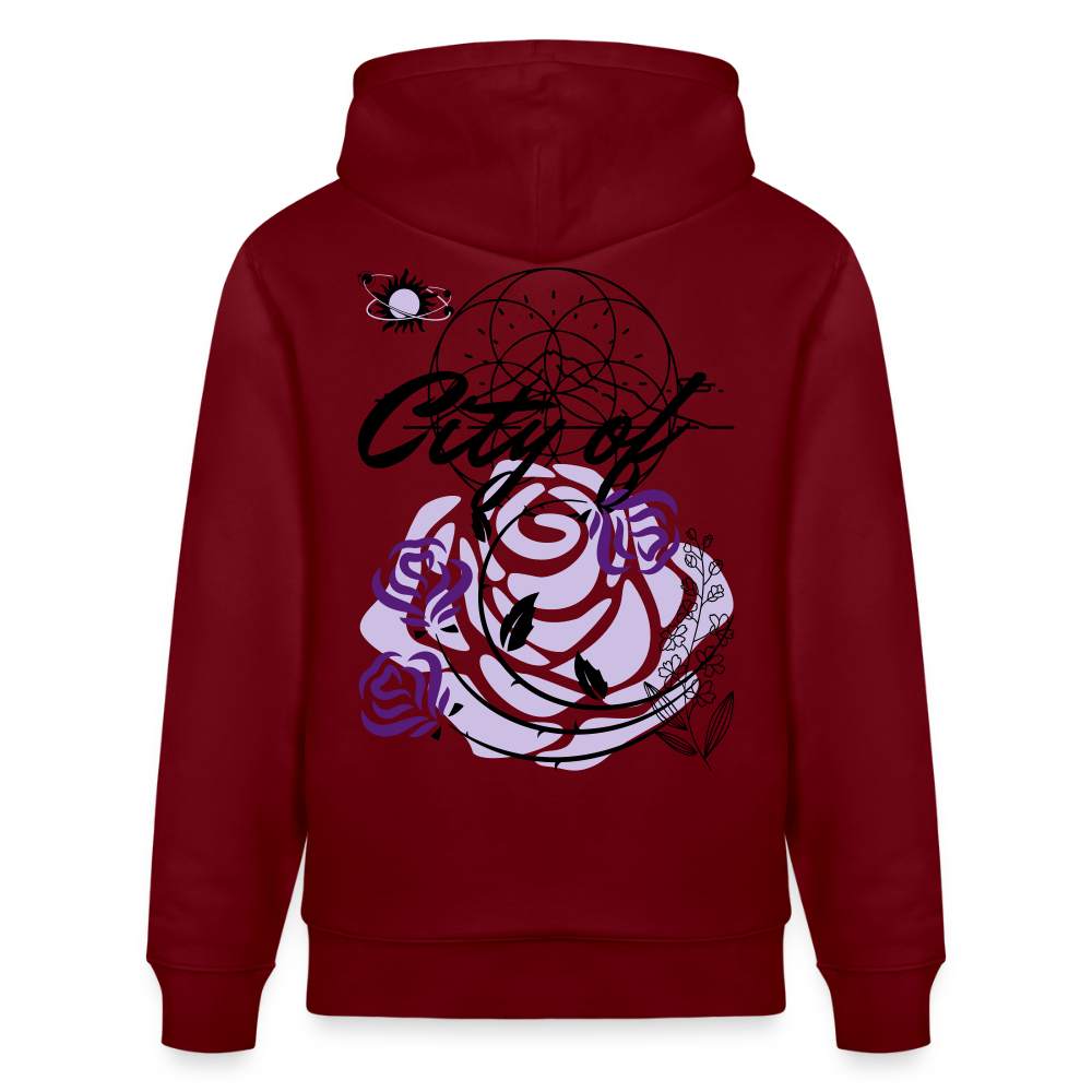 City of roses - Organic Hoodie - burgundy