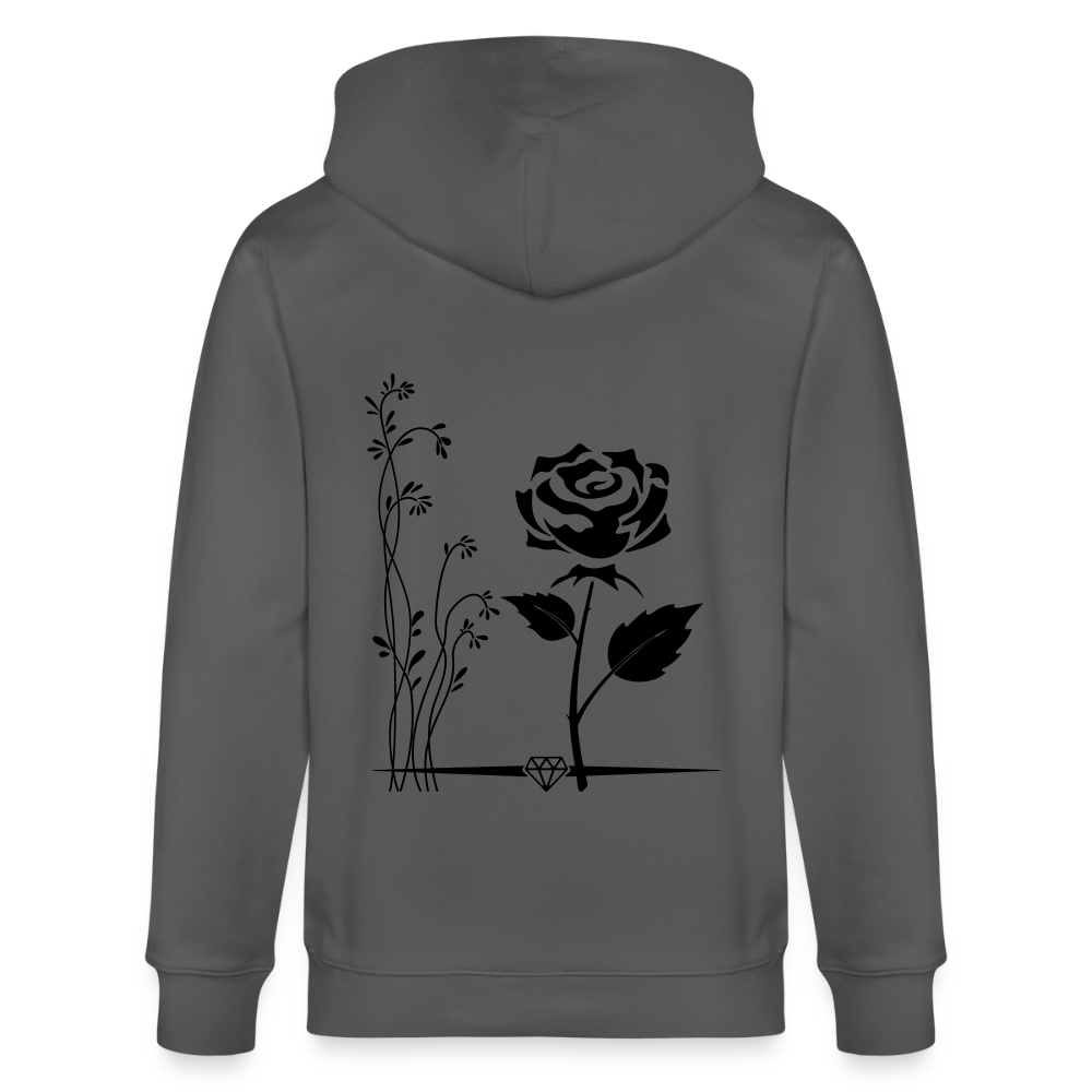 Capitalism - Organic Zip Hoodie - anthracite