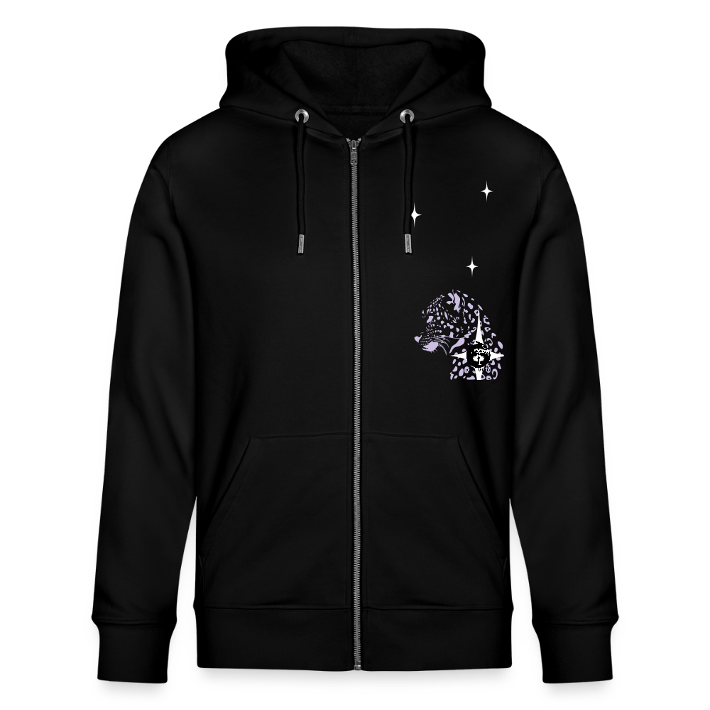 Meow - Organic Zip Hoodie - black