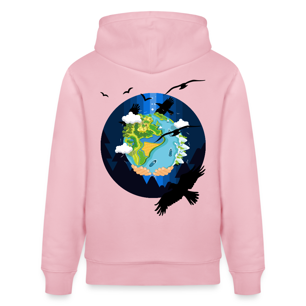 Earth Love - Organic Hoodie - pale pink