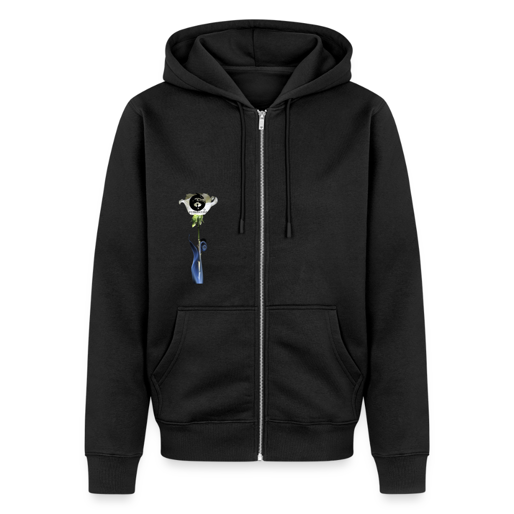 Smoke & Roses : Organic Zip Hoodie - black