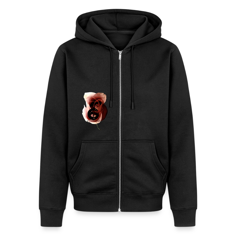 Organic Zip Hoodie ::::: - black