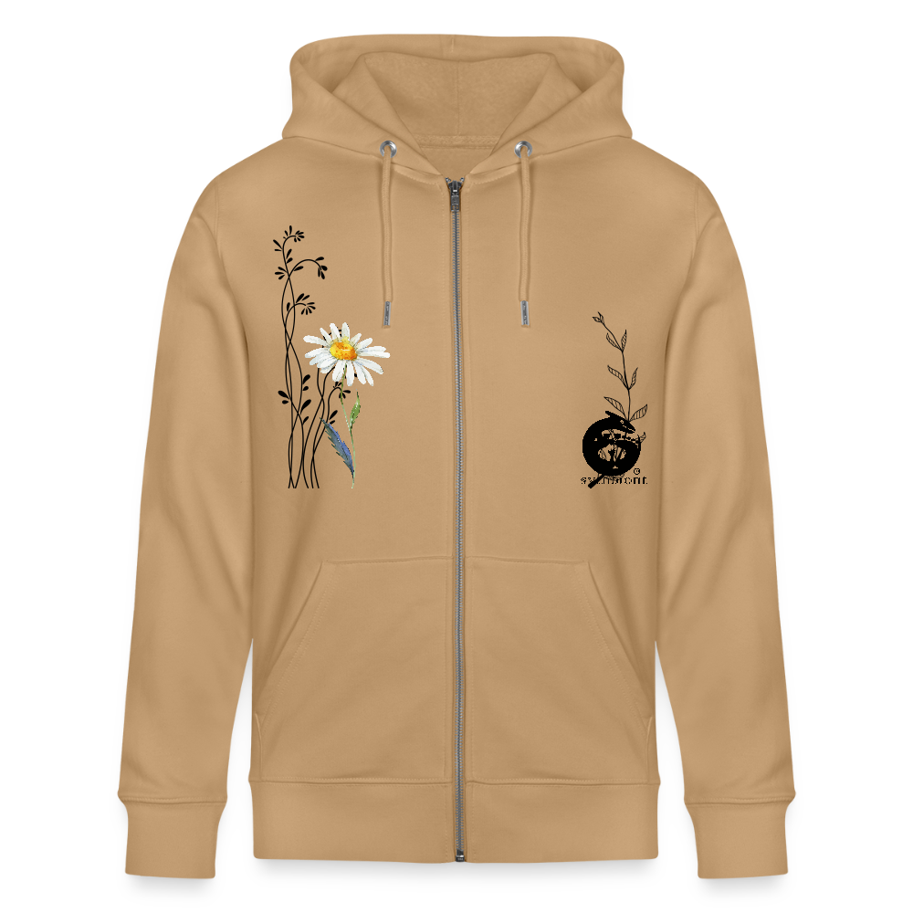 Daisy - Organic Zip Hoodie - latte