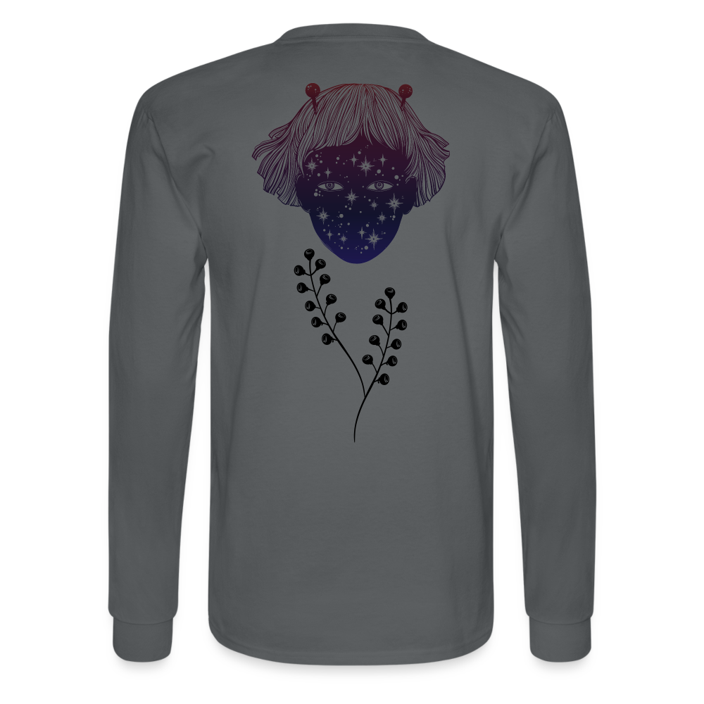 Universe within Long Sleeve T - charcoal