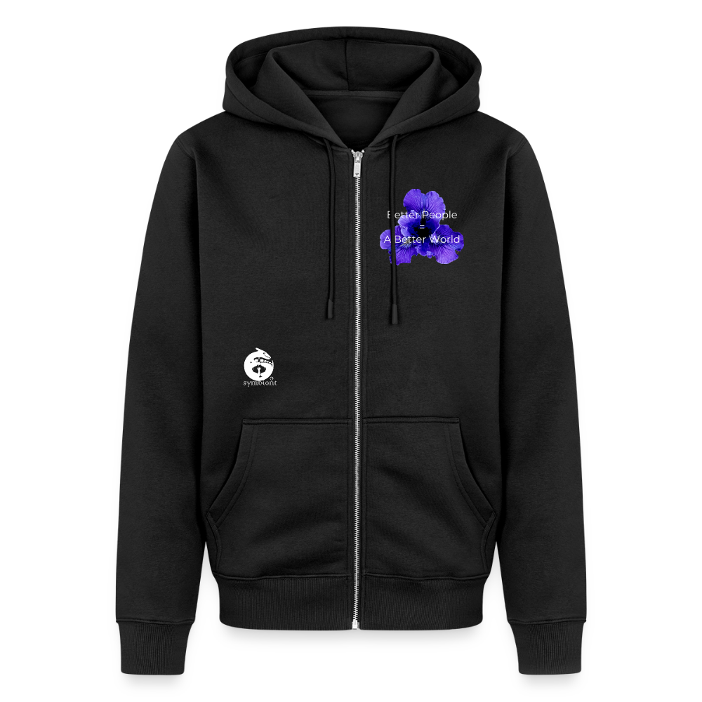 Organic Zip Hoodie ::::: ::::: ::::: - black