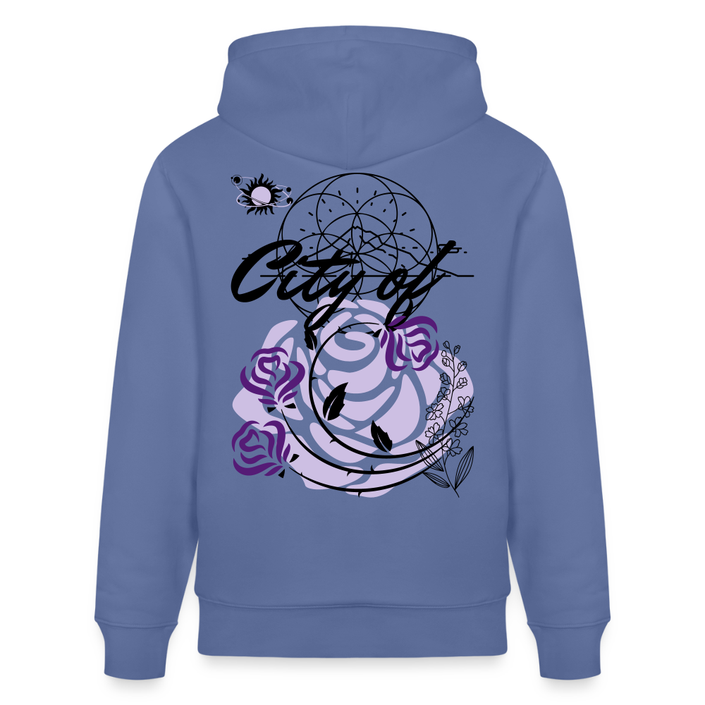 City of roses - Organic Hoodie - bright blue