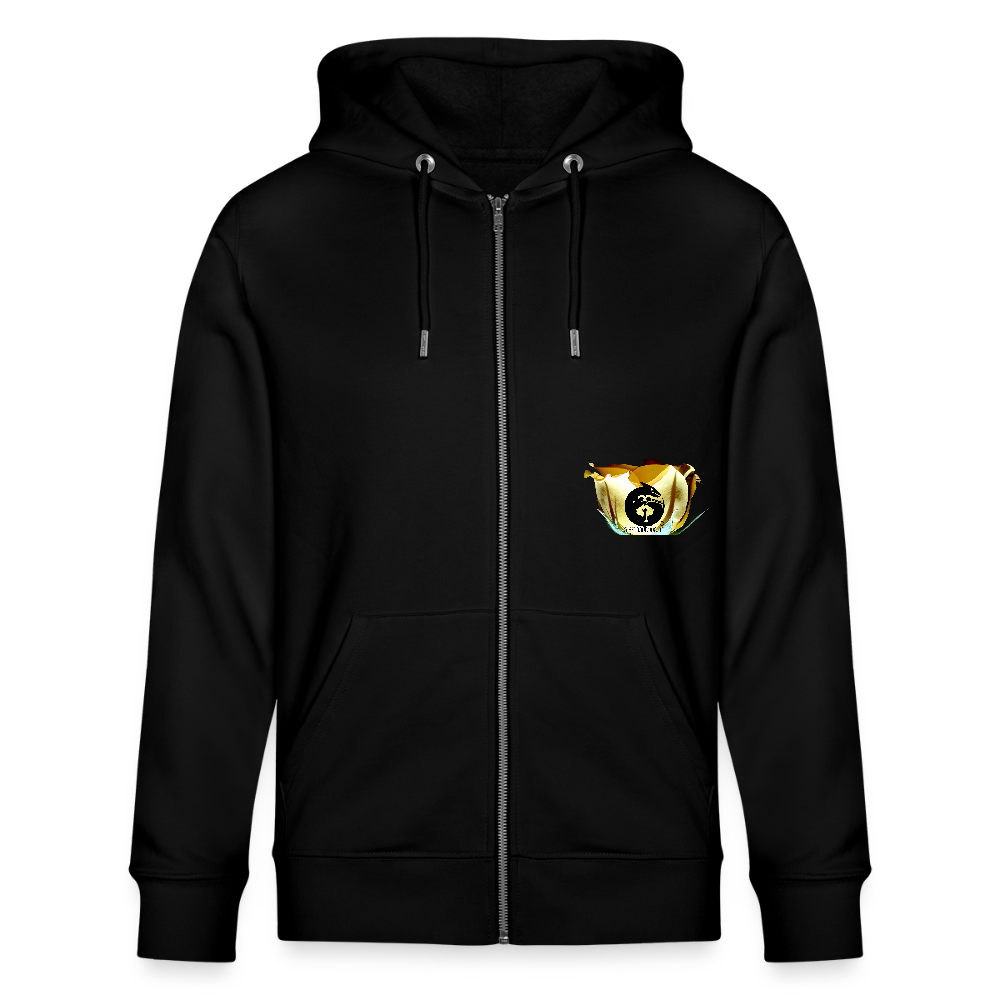 Organic Zip Hoodie :::: - black