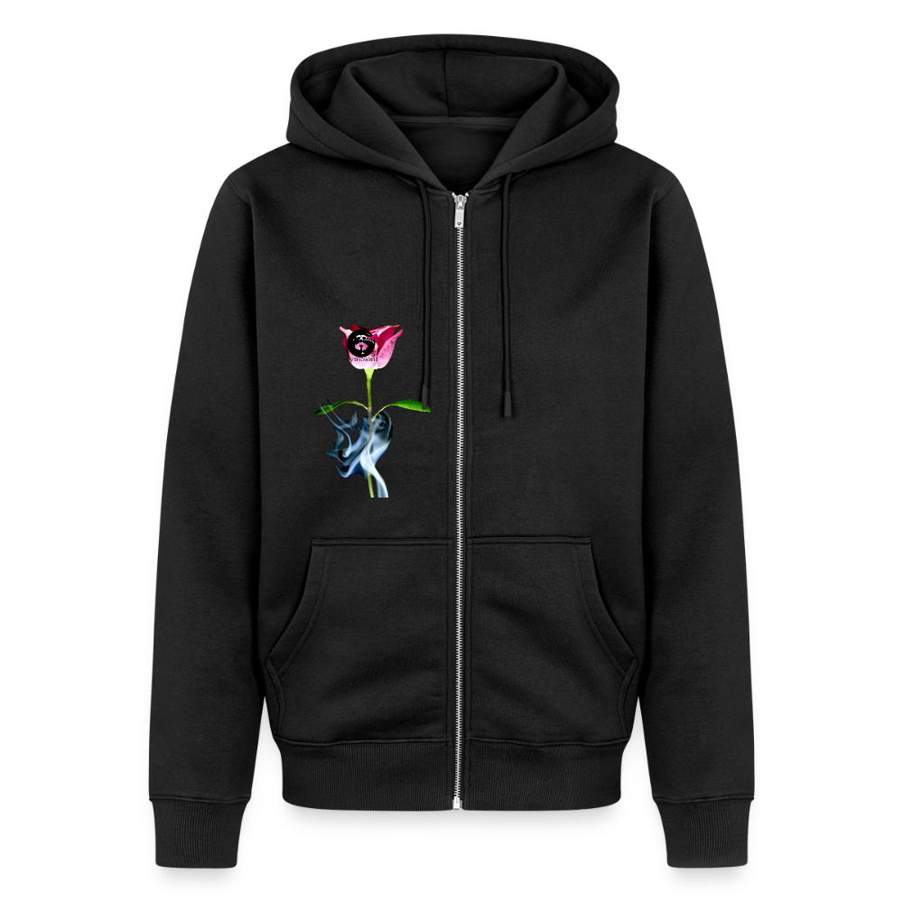 Smoke & Roses ::::: : Organic Zip Hoodie - black
