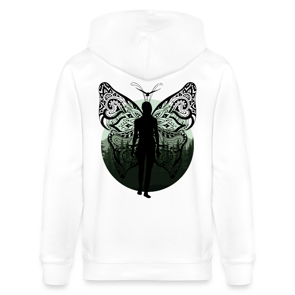 Evolve - Organic Zip Hoodie - white