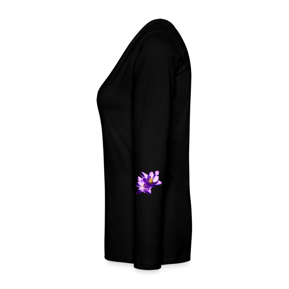 Women's Style Premium Long Sleeve : - black