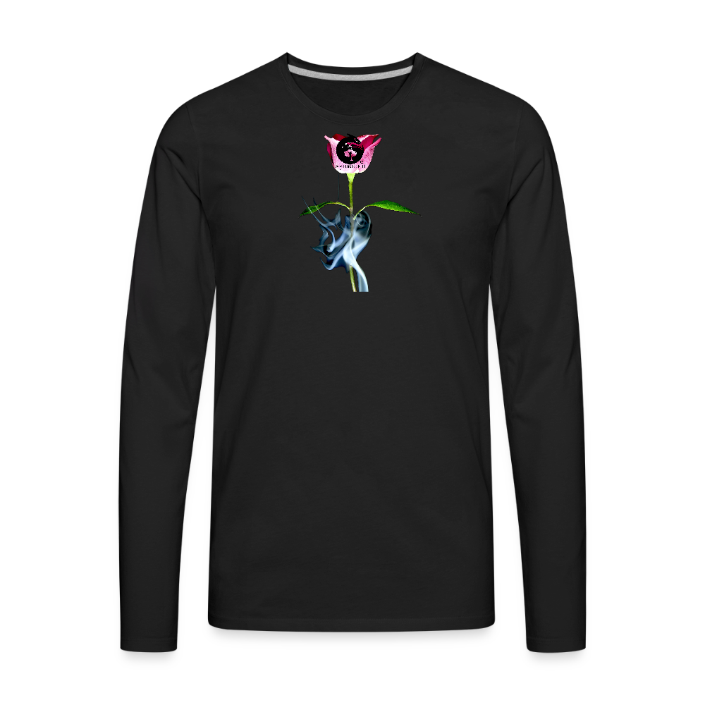 Smoke & Roses ::::: : Mens Style Long Sleeve - black