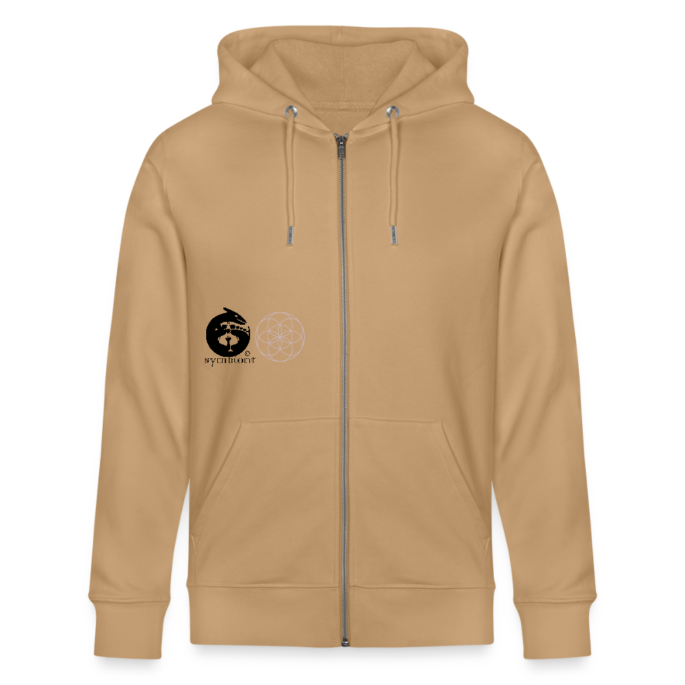 Universe within - Organic Zip Hoodie - latte