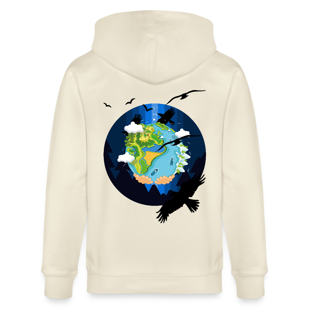 Earth Love - Organic Zip Hoodie - natural raw