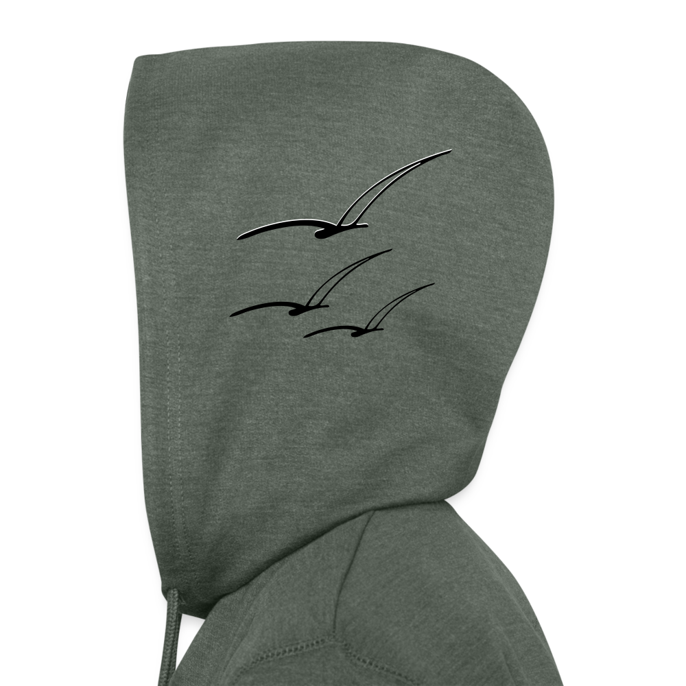 Leaface - Unisex Organic Hoodie - heather military green