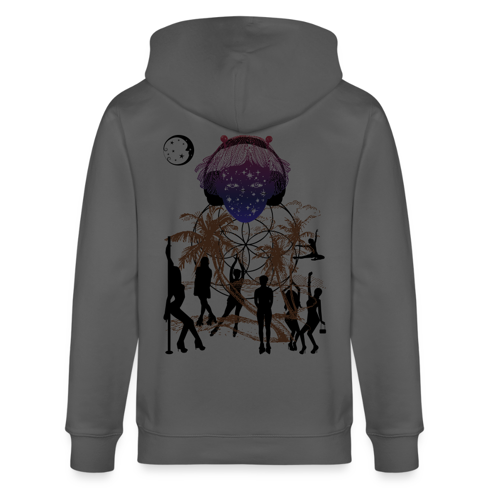 Dance - Organic Zip Hoodie - anthracite