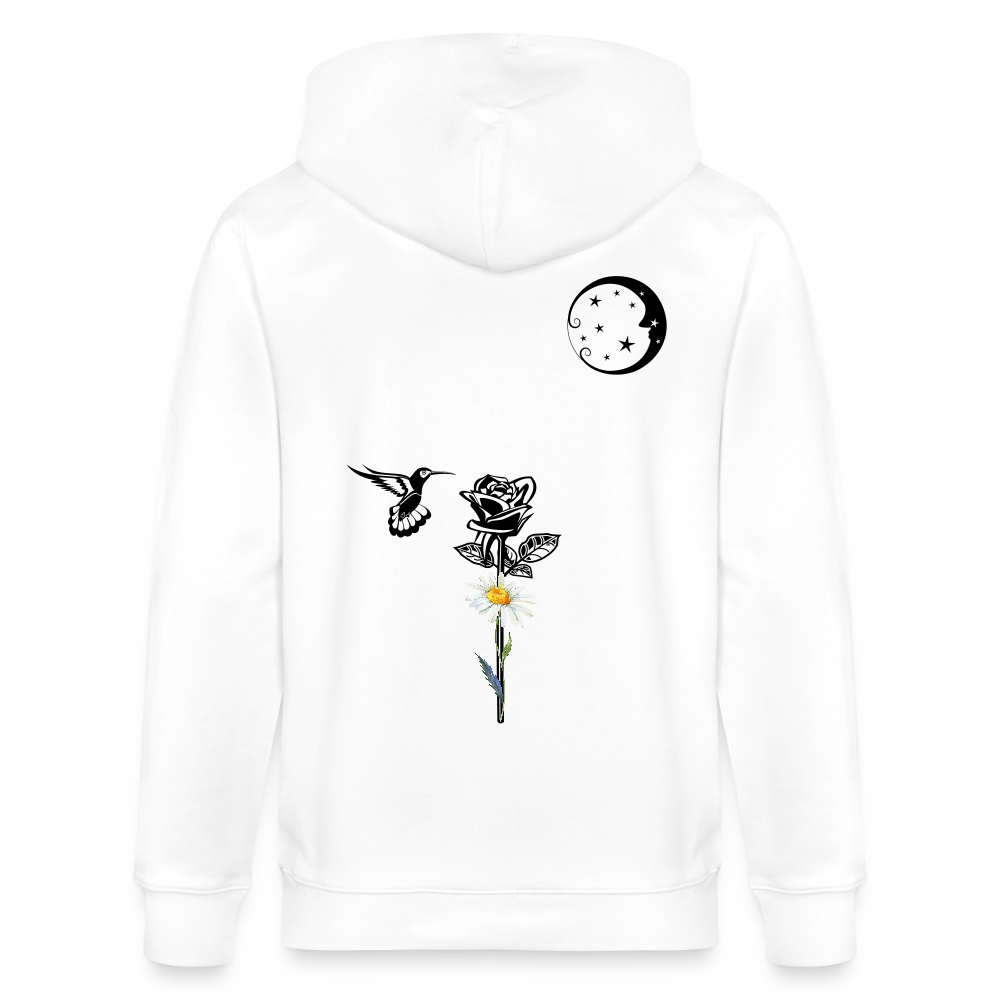 Daisy - Organic Zip Hoodie - white