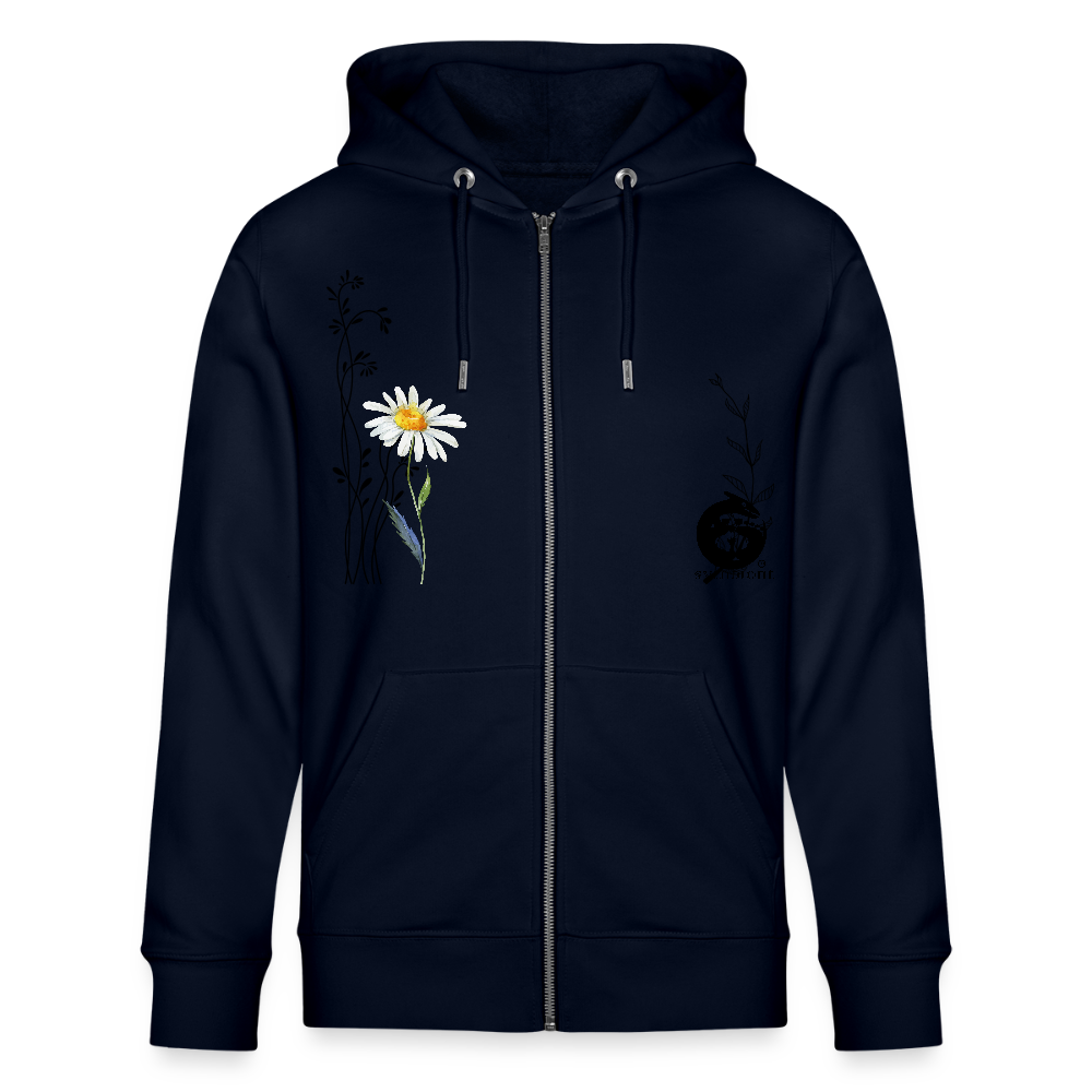 Daisy - Organic Zip Hoodie - french navy