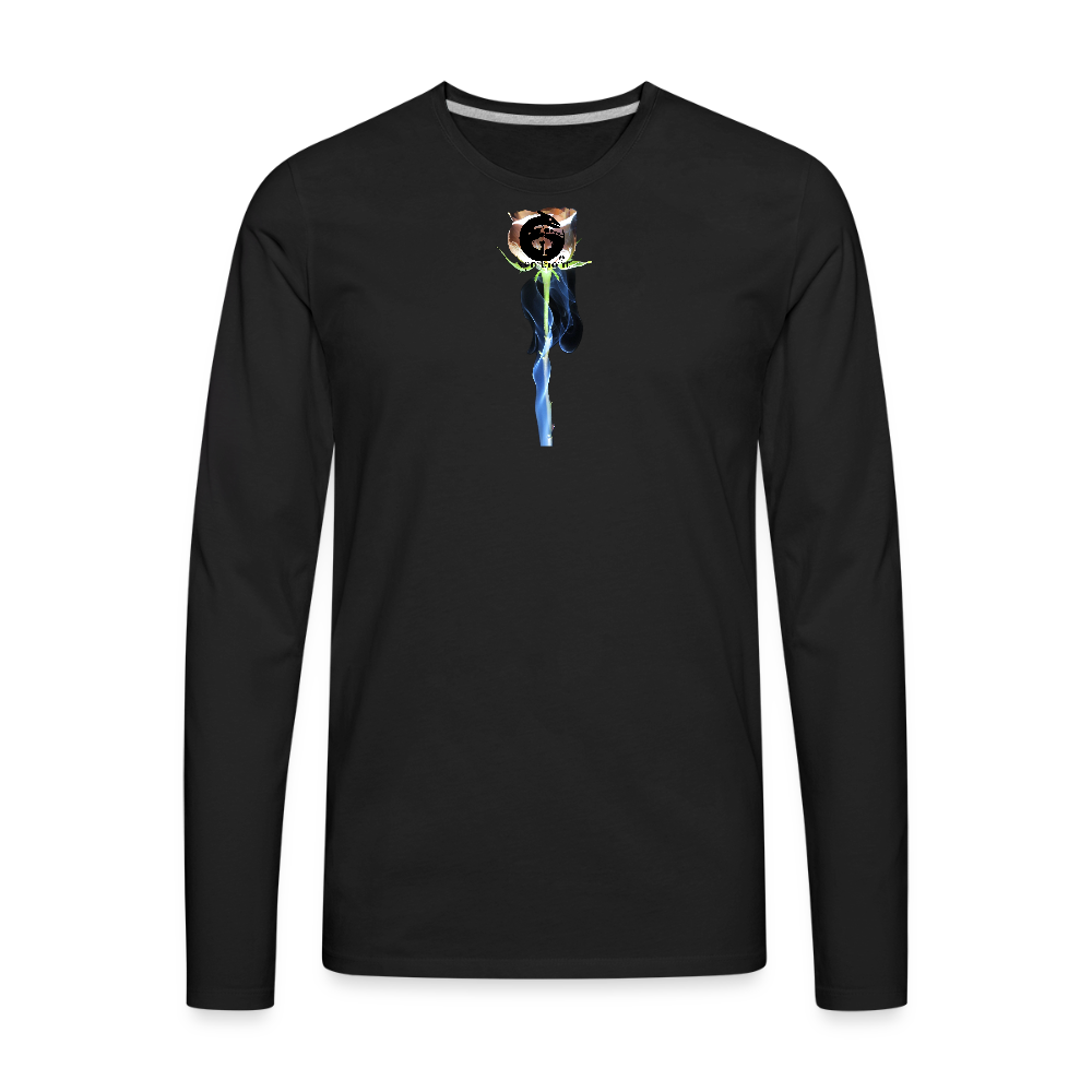 Smoke & Roses :::: Mens Style Long Sleeve - black