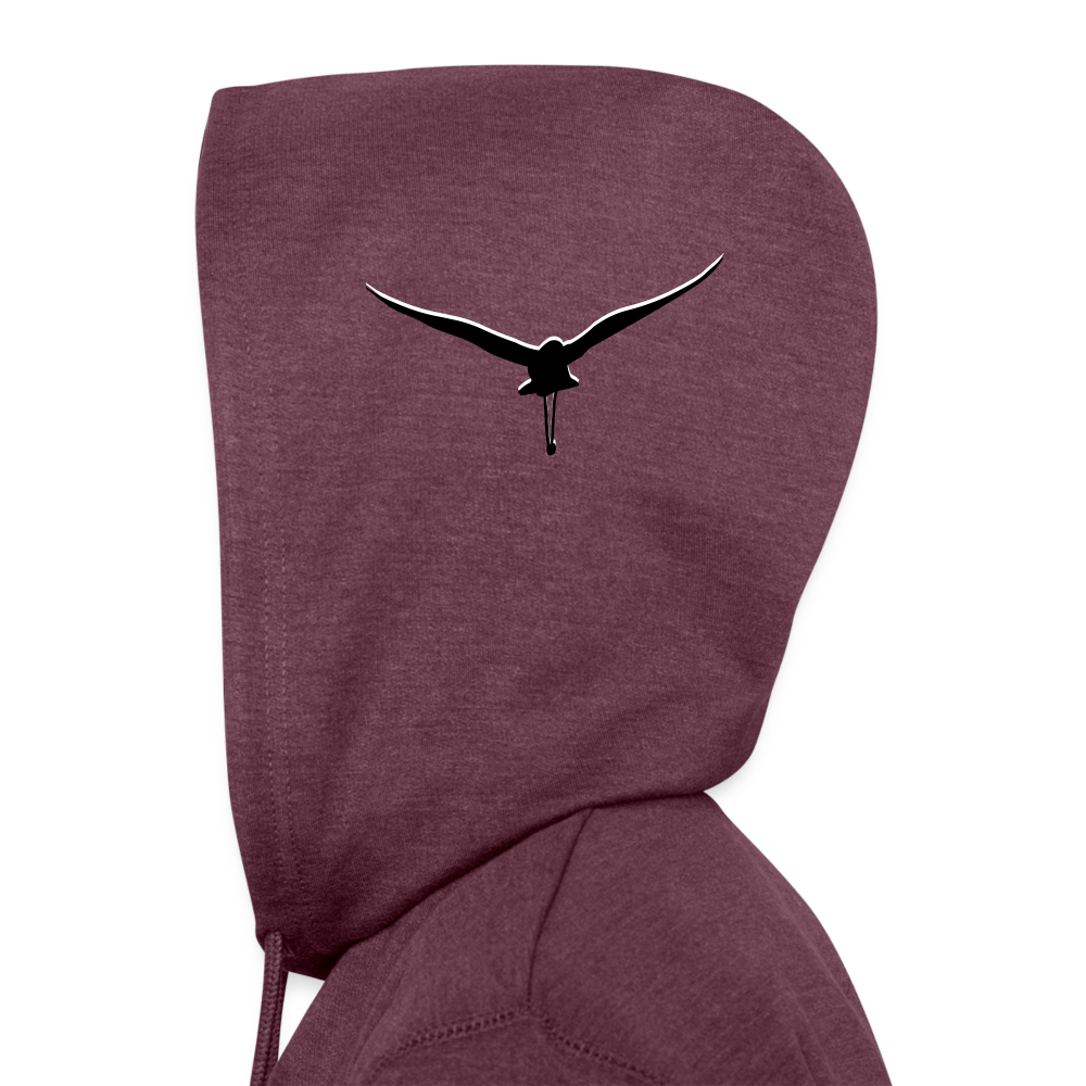 The Birds - Unisex Organic Hoodie - heather burgundy