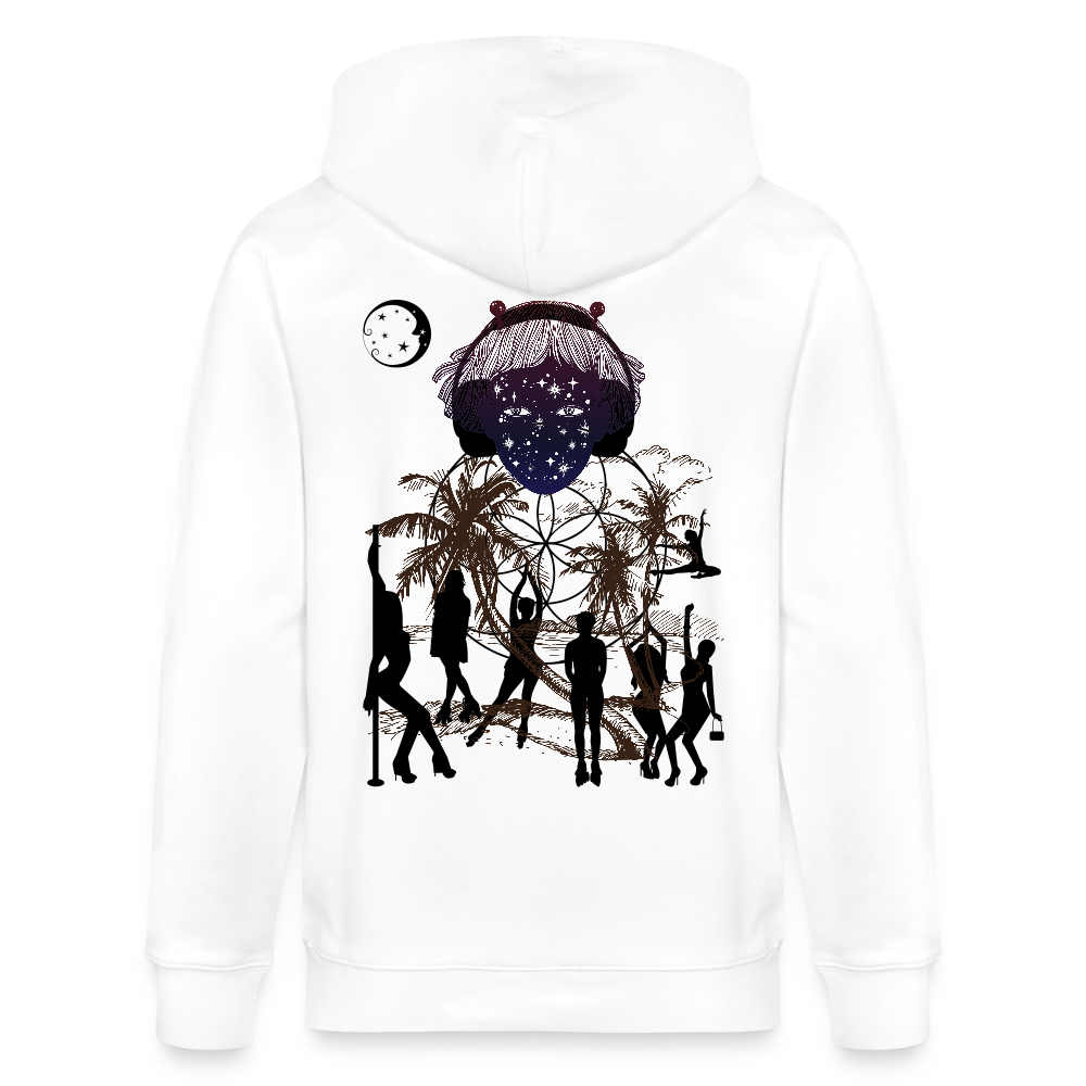 Dance - Organic Zip Hoodie - white