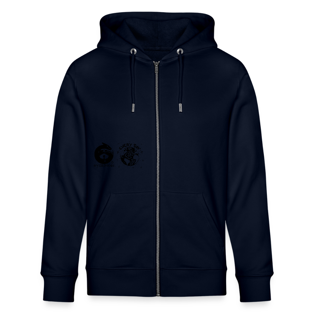 Earth Love - Organic Zip Hoodie - french navy
