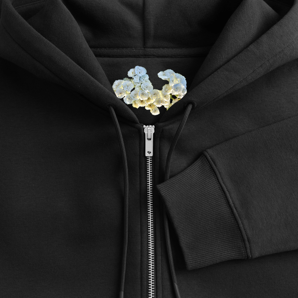 Capitalism ::::: ::: Organic Zip Hoodie - black