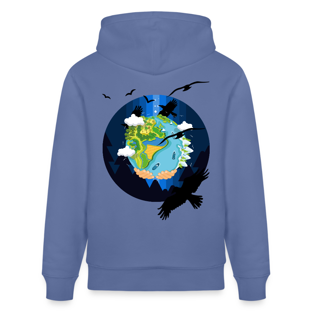 Earth Love - Organic Hoodie - bright blue