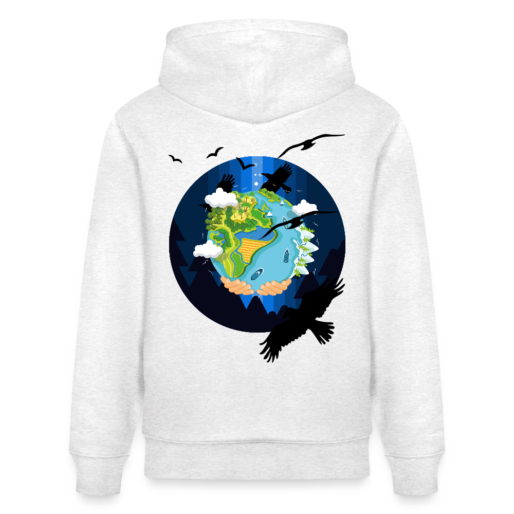 Earth Love - Organic Hoodie - light heather gray