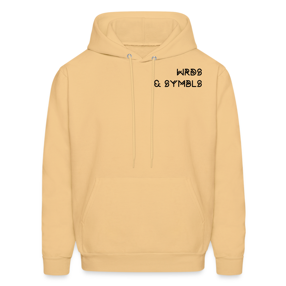 WRDS & SYMBLS Hoodie - light gold