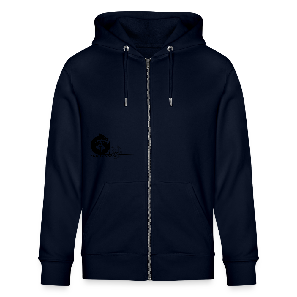 Capitalism - Organic Zip Hoodie - french navy