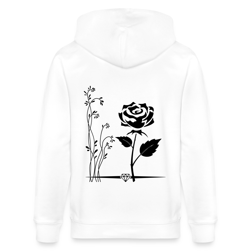 Capitalism - Organic Zip Hoodie - white