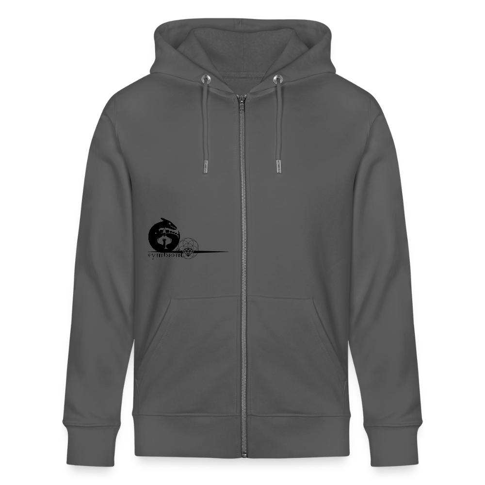 Capitalism - Organic Zip Hoodie - anthracite
