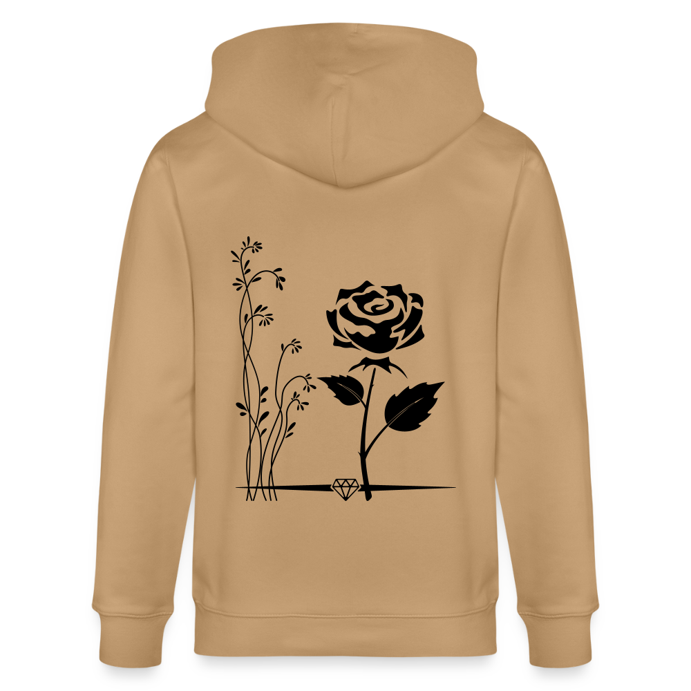 Capitalism - Organic Zip Hoodie - latte