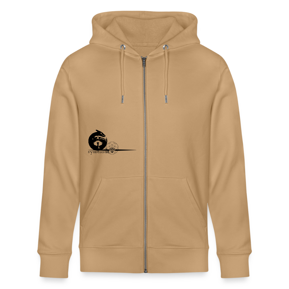 Capitalism - Organic Zip Hoodie - latte