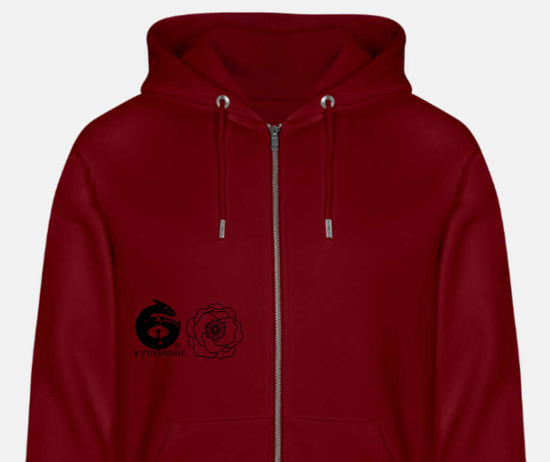 City of roses - Organic Zip Hoodie
