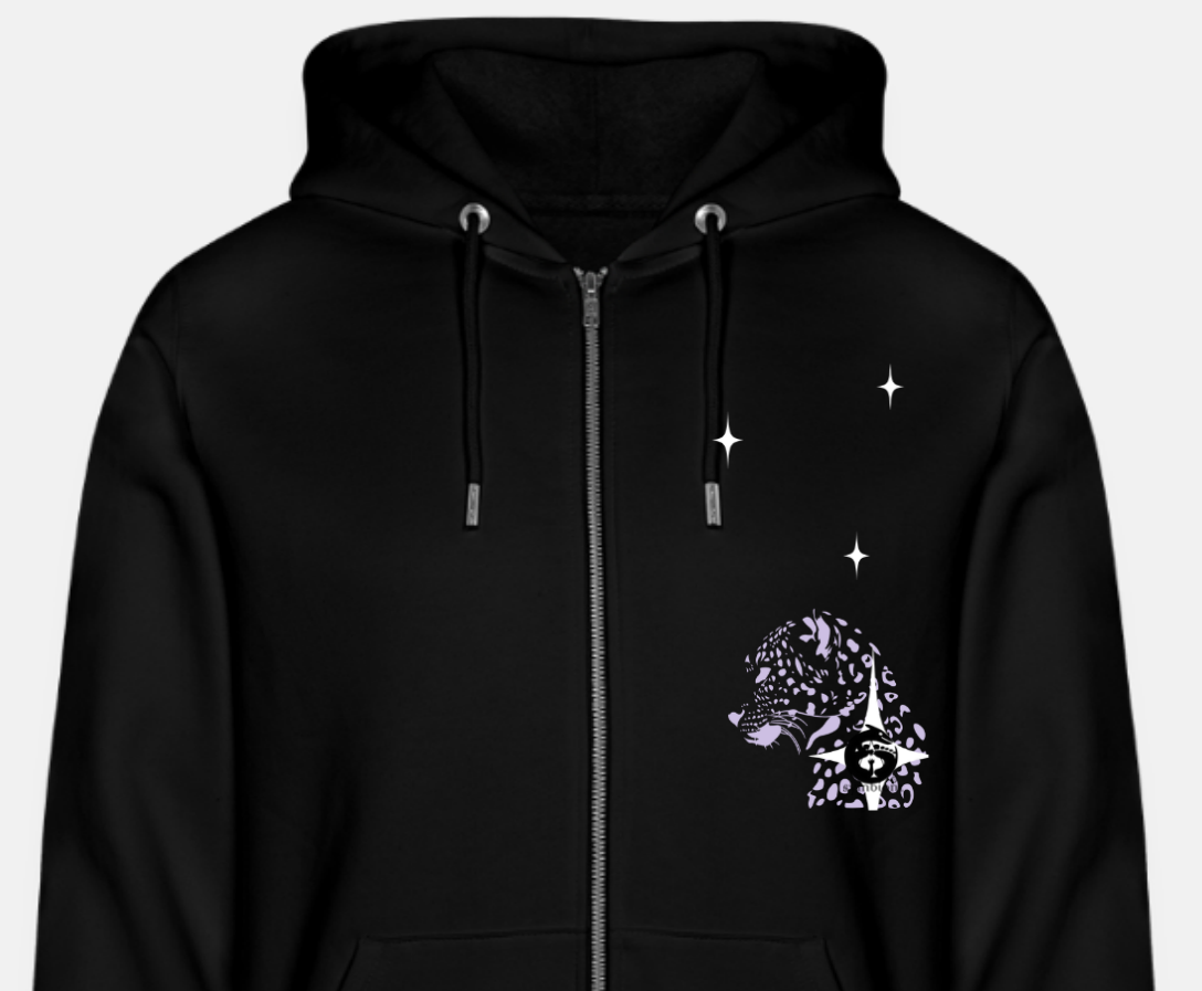 Meow - Organic Zip Hoodie