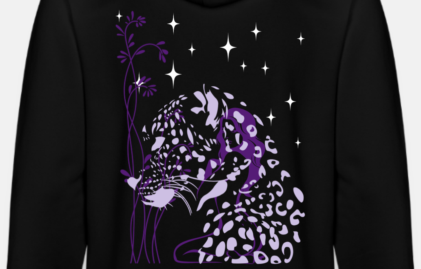 Meow - Organic Zip Hoodie
