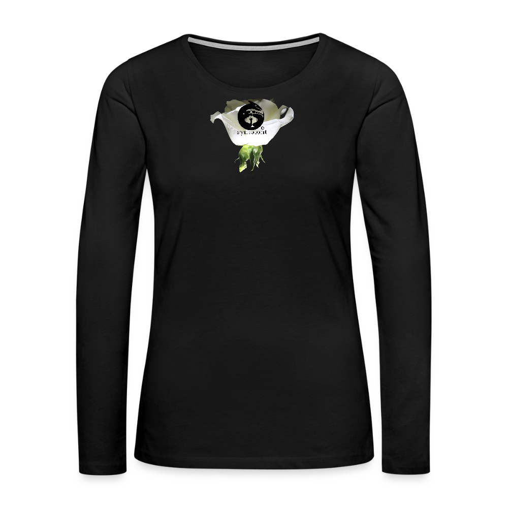 Women's Style Premium Long Sleeve : - black