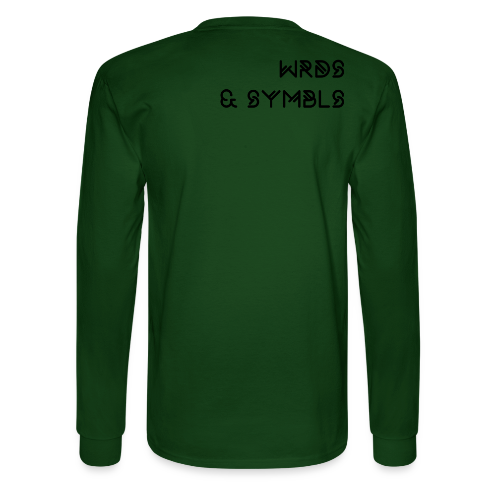 WRDS & SYMBLS Long Sleeve T - forest green